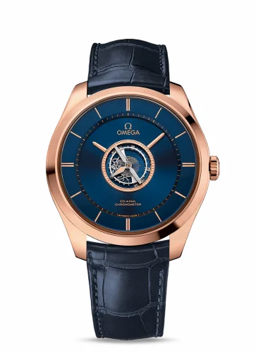 Omega De Ville Trésor Tourbillon Sedna Gold / Blue 528.53.44.21.03.001 (52853442103001)